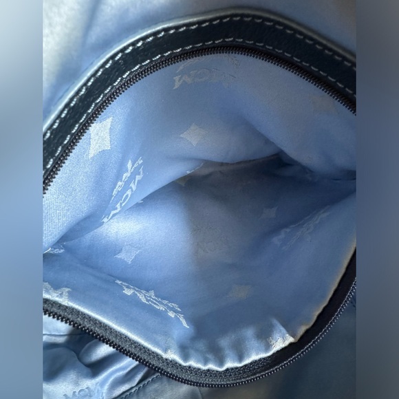 🎄MCM Pristine Navy Satchel! - Picture 5 of 14
